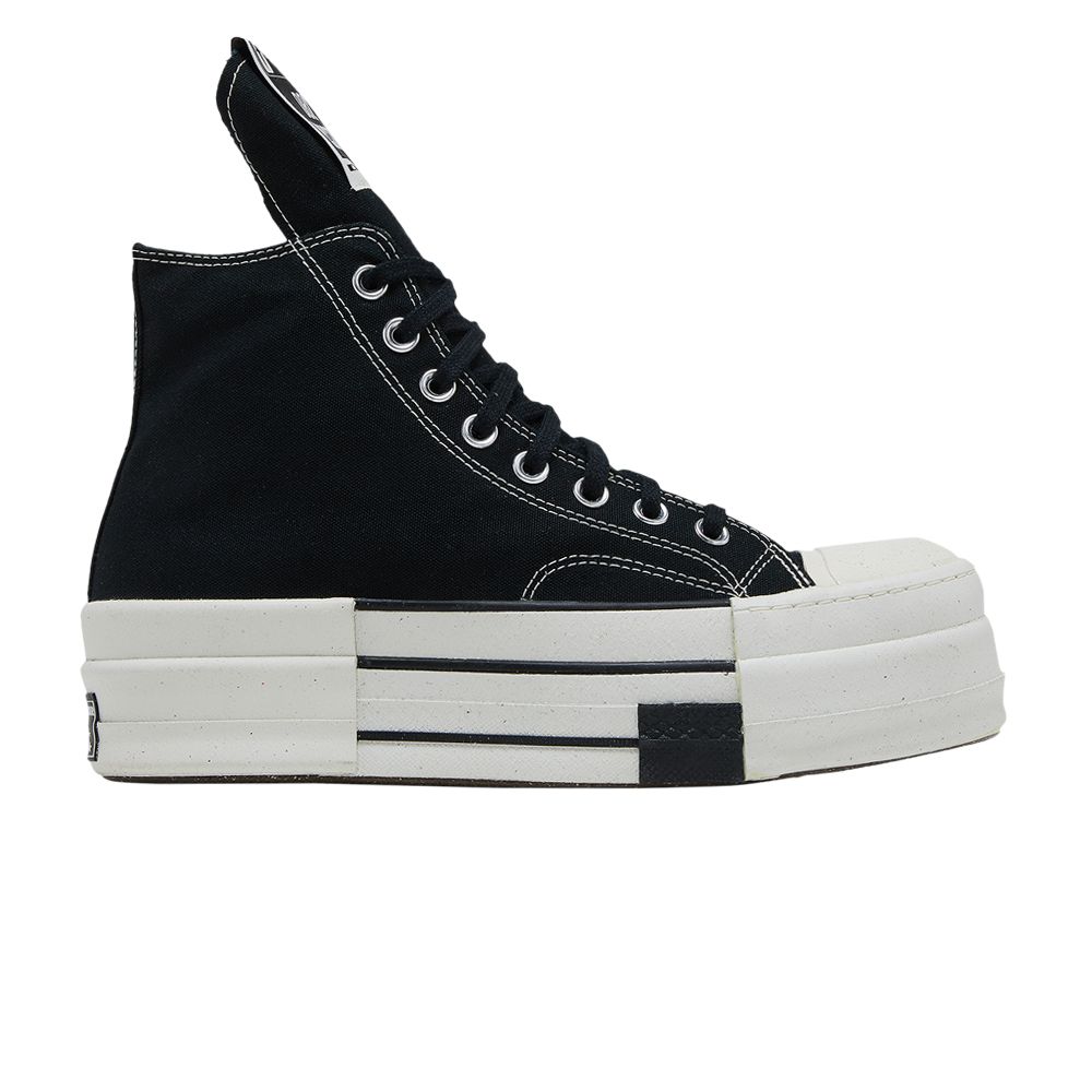 Rick Owens Converse x Rick Owens DRKSHDW DBL DRKSTAR Chuck 70 High 'Black' | Men's Size 44