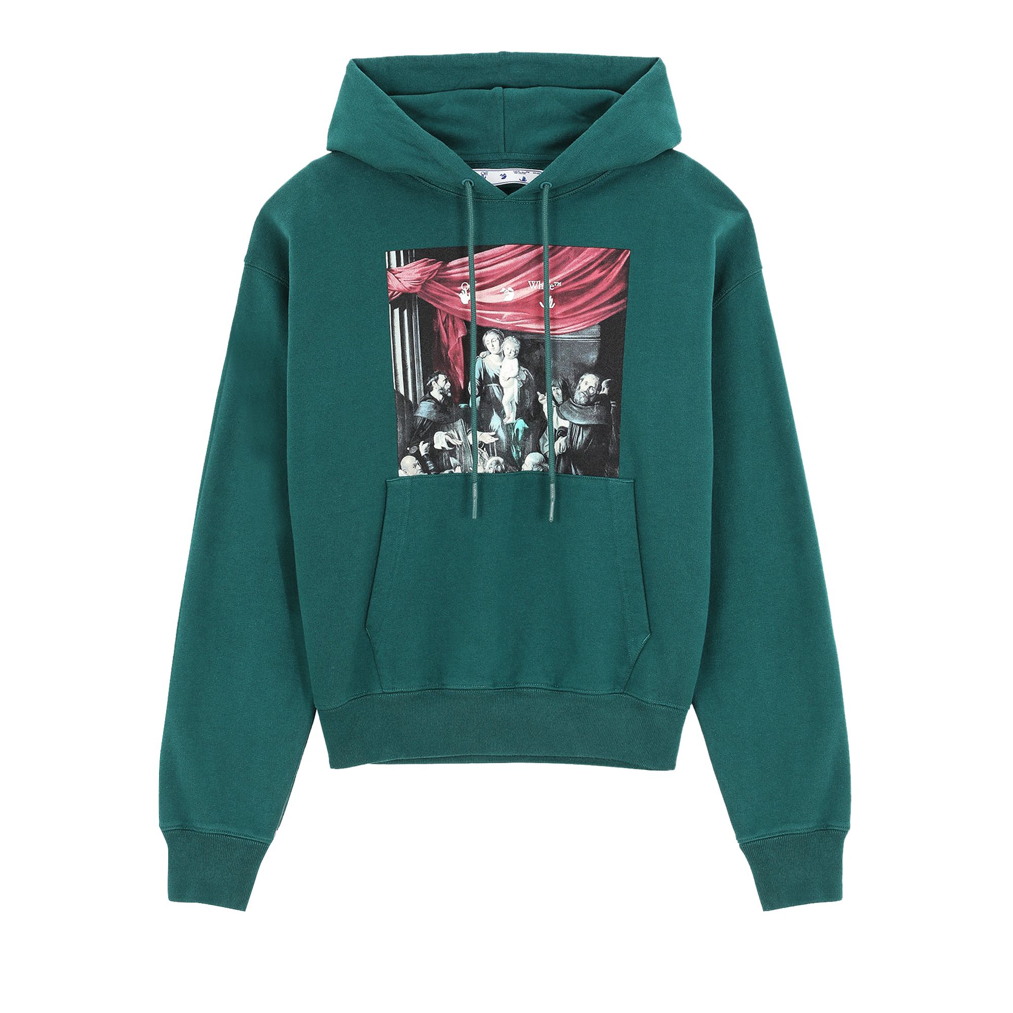 Off-White Caravaggio Painting Over Hood 'Dark Green' | Men's Size XS