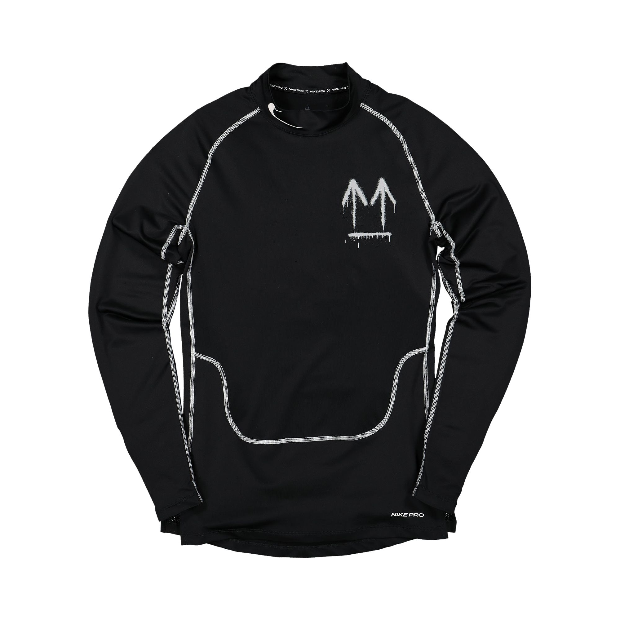 Nike x Off-White Pro Long-Sleeve T-Shirt 'Black' | Men's Size XL