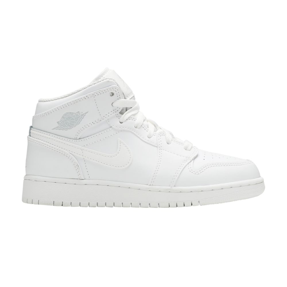 Air Jordan 1 Mid GS 'White Pure Platinum' | Kid's Size 7