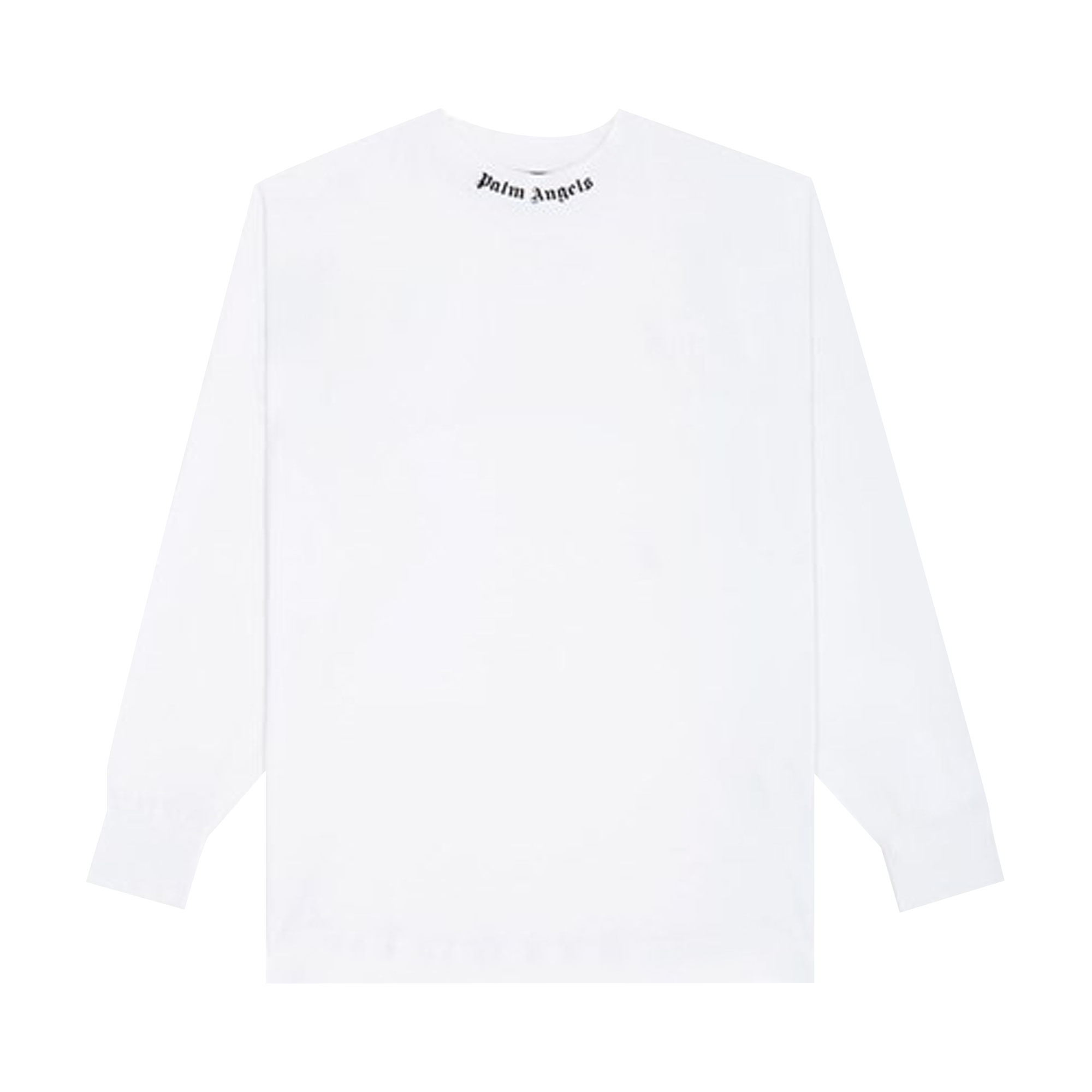 Pre-owned Palm Angels Classic Logo Over Long-sleeve Tee 'white/black'
