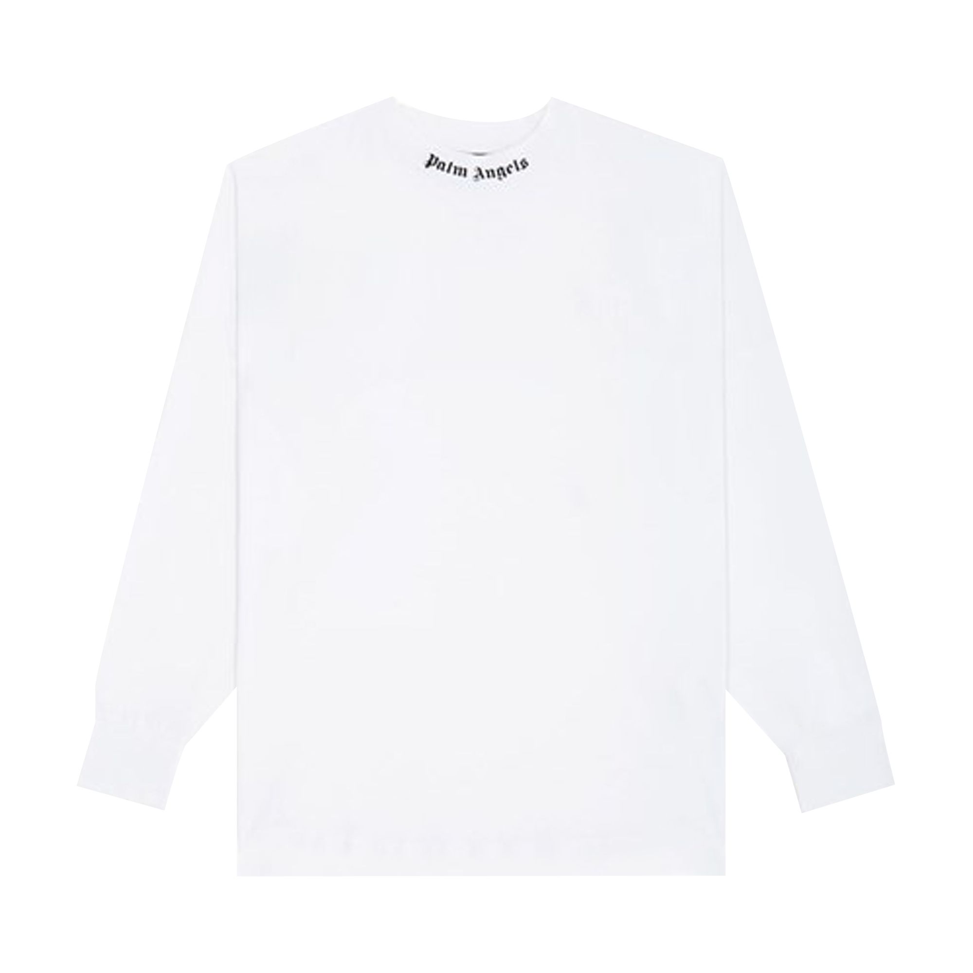 Palm Angels Classic Logo Over Long-Sleeve Tee 'White/Black' | Men's Size XL