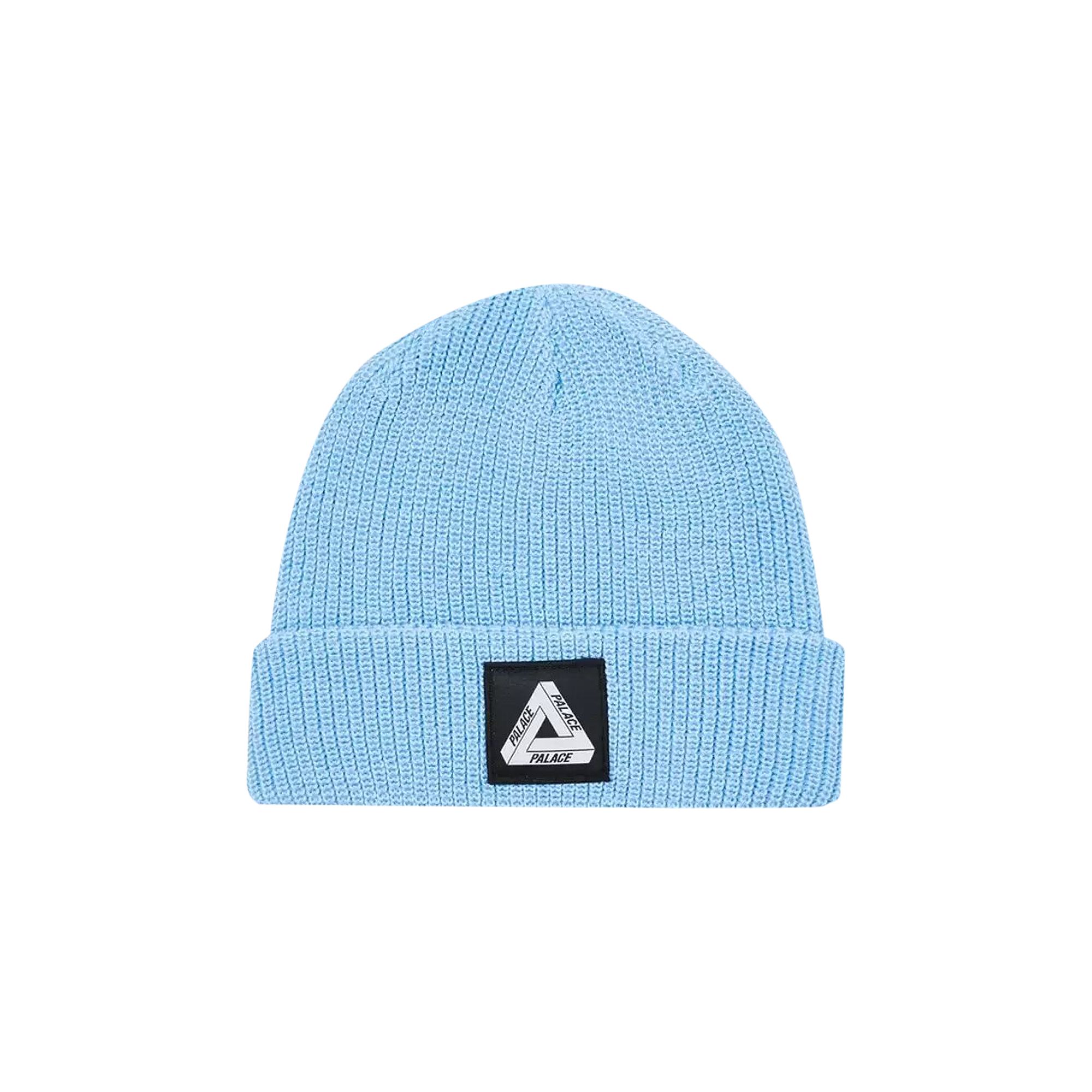 Pre-owned Palace Tri-ferg Patch Beanie 'light Blue' | Men's Size Onesize