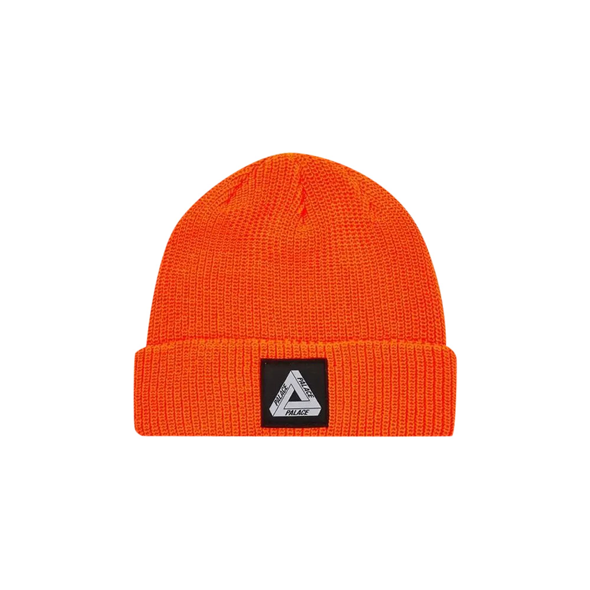 Pre-owned Palace Tri-ferg Patch Beanie 'safety Orange' | Men's Size Onesize