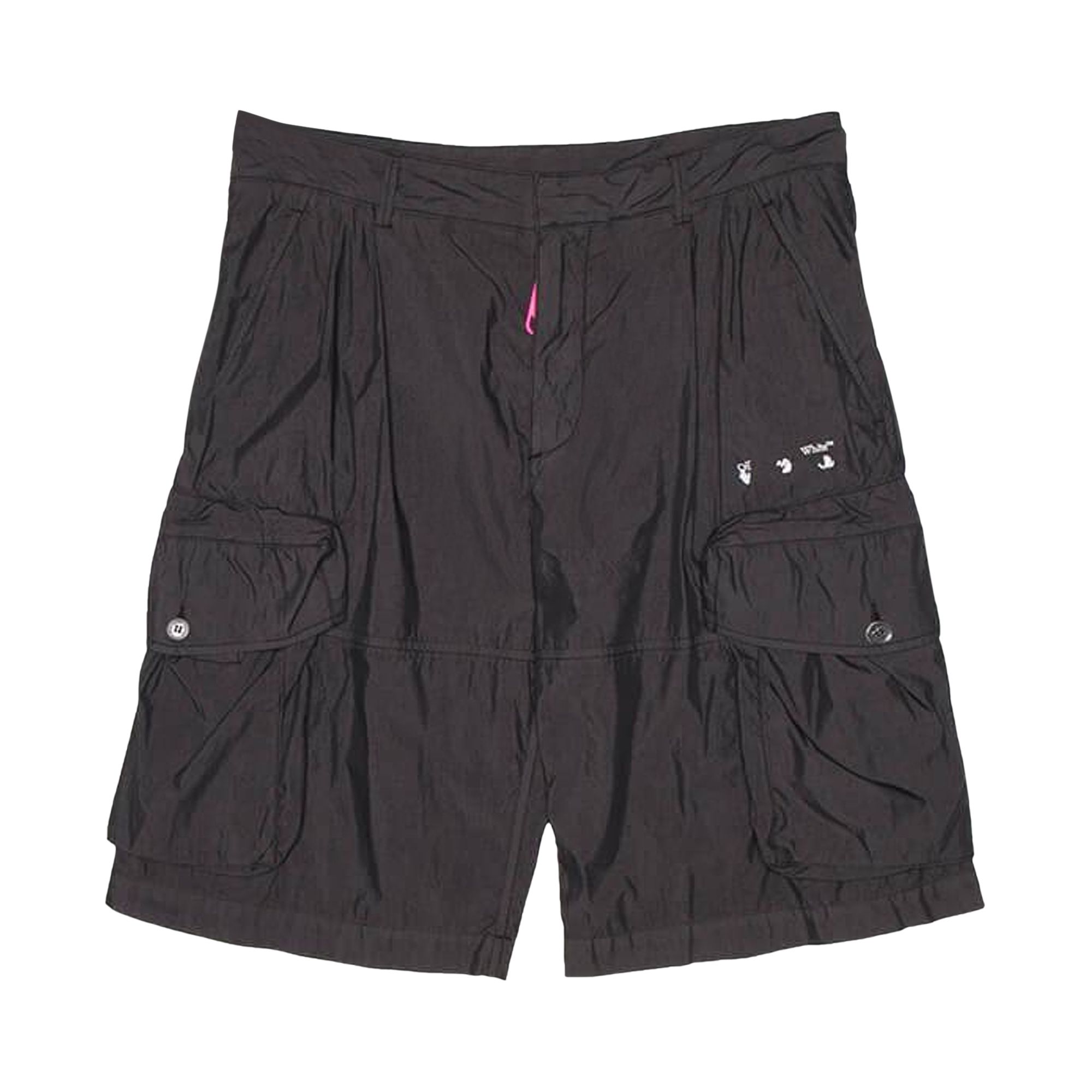 Off-White Logo Utility Shorts 'Black/White' | Men's Size S