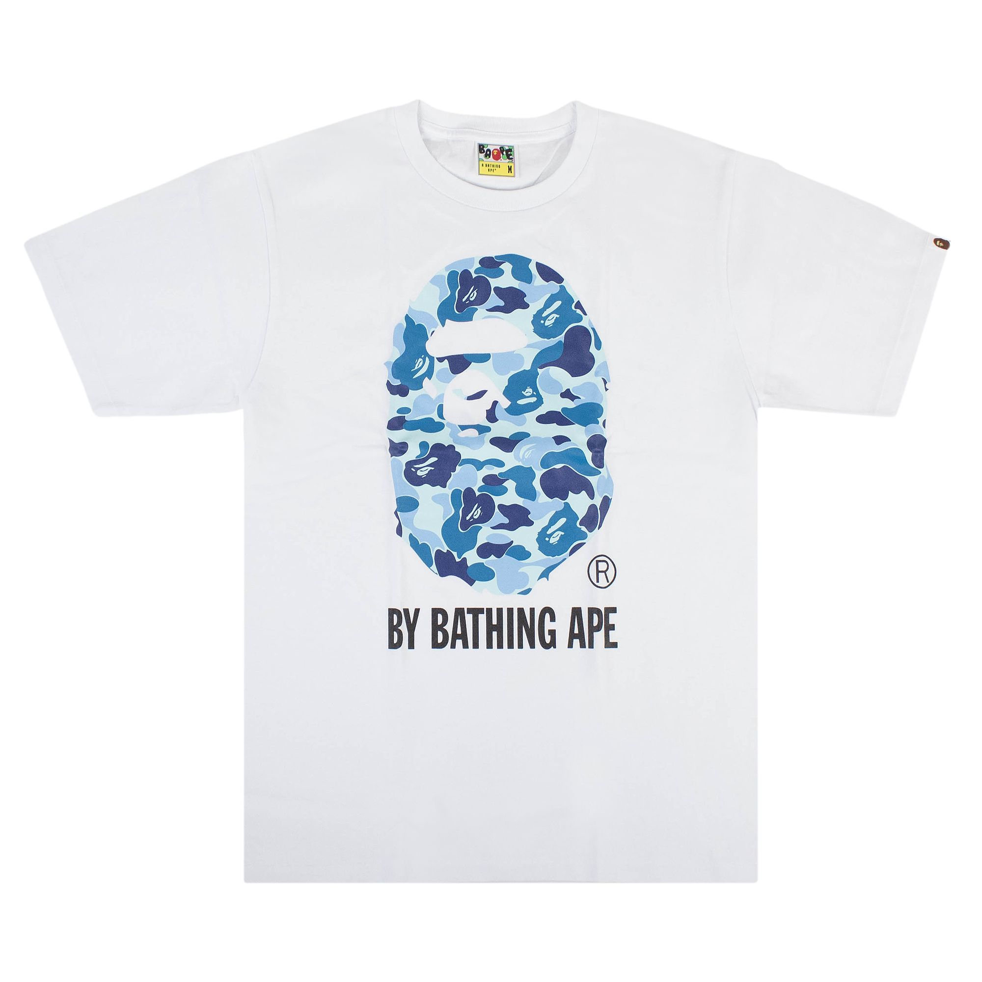 Pre-owned Bape Abc Camo Tee 'white/blue'