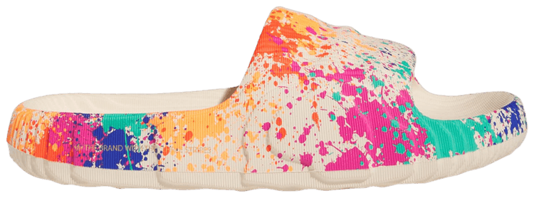 Adidas Adilette 22 Slide Sand Strata Paint Splatter