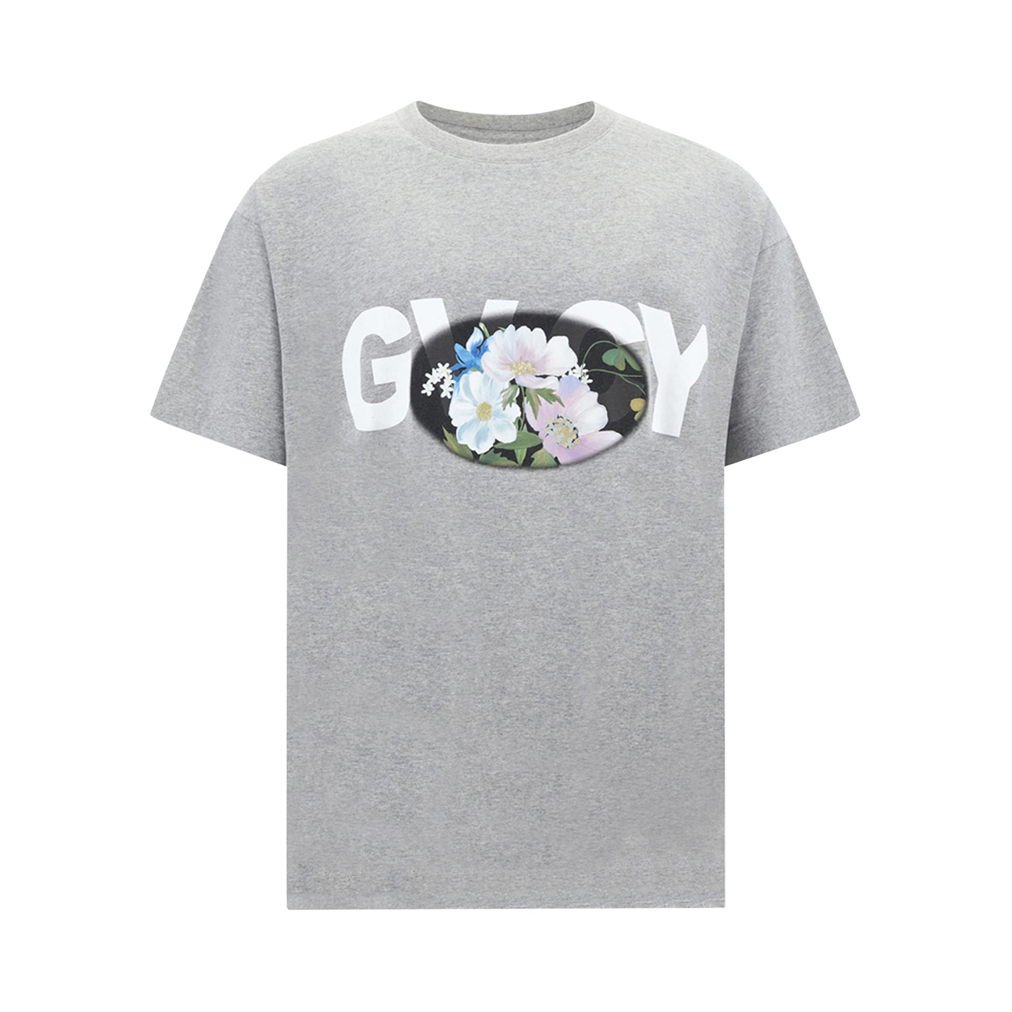 Givenchy Boxy Short-Sleeve 'Light Grey Melange' | Men's Size M