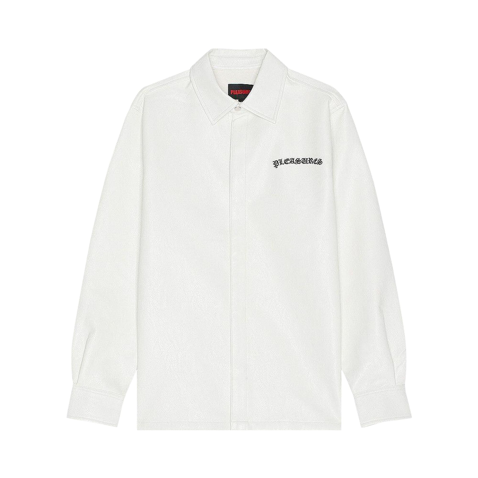 Pleasures Resonate Overshirt 'White' | Men's Size XL