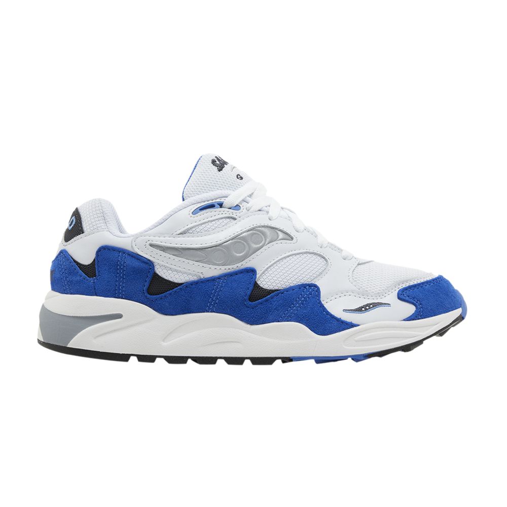 Pre-owned Saucony Grid Shadow 2 'white Blue'