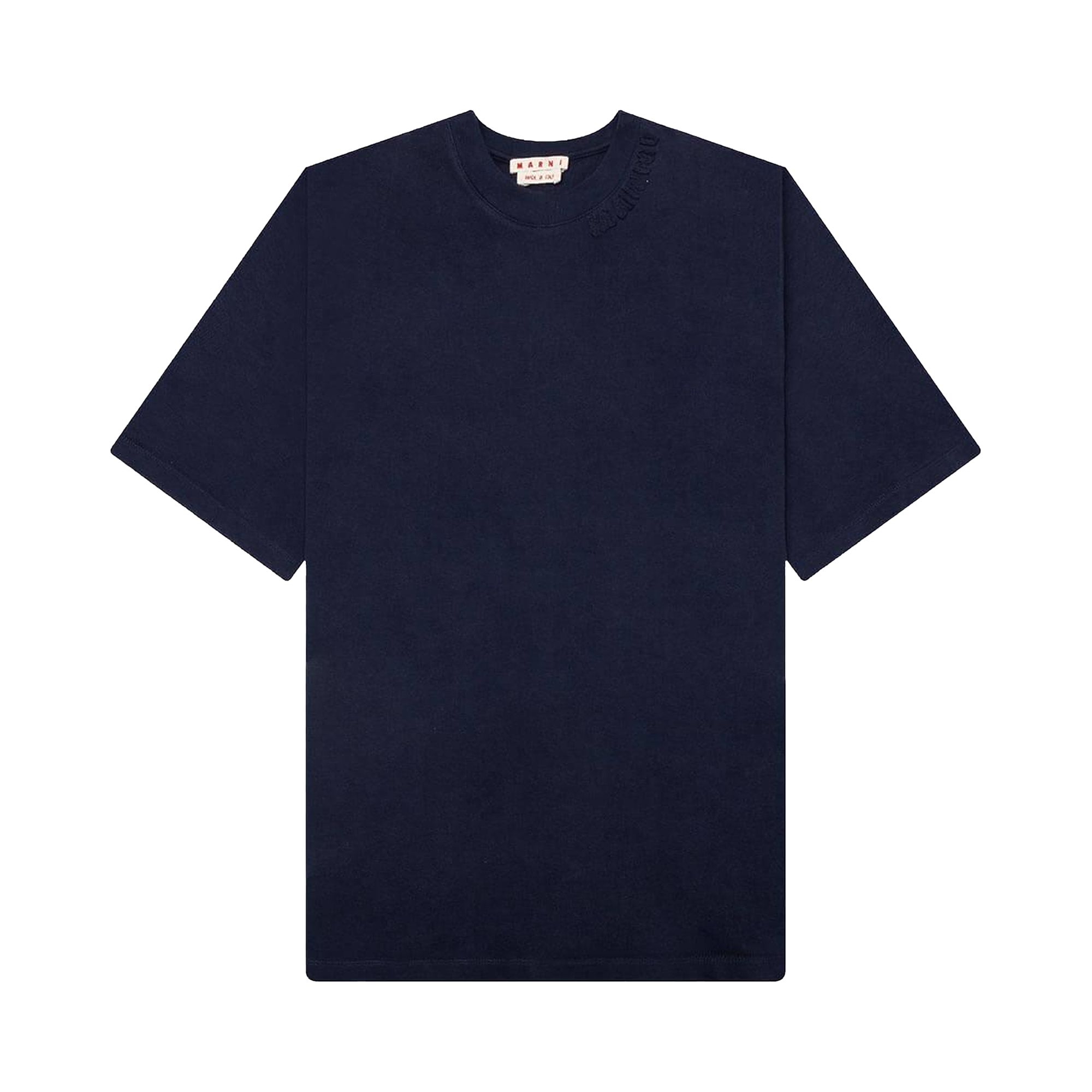 Marni Short-Sleeve Crewneck T-Shirt 'Blumarine' | Blue | Men's Size 48