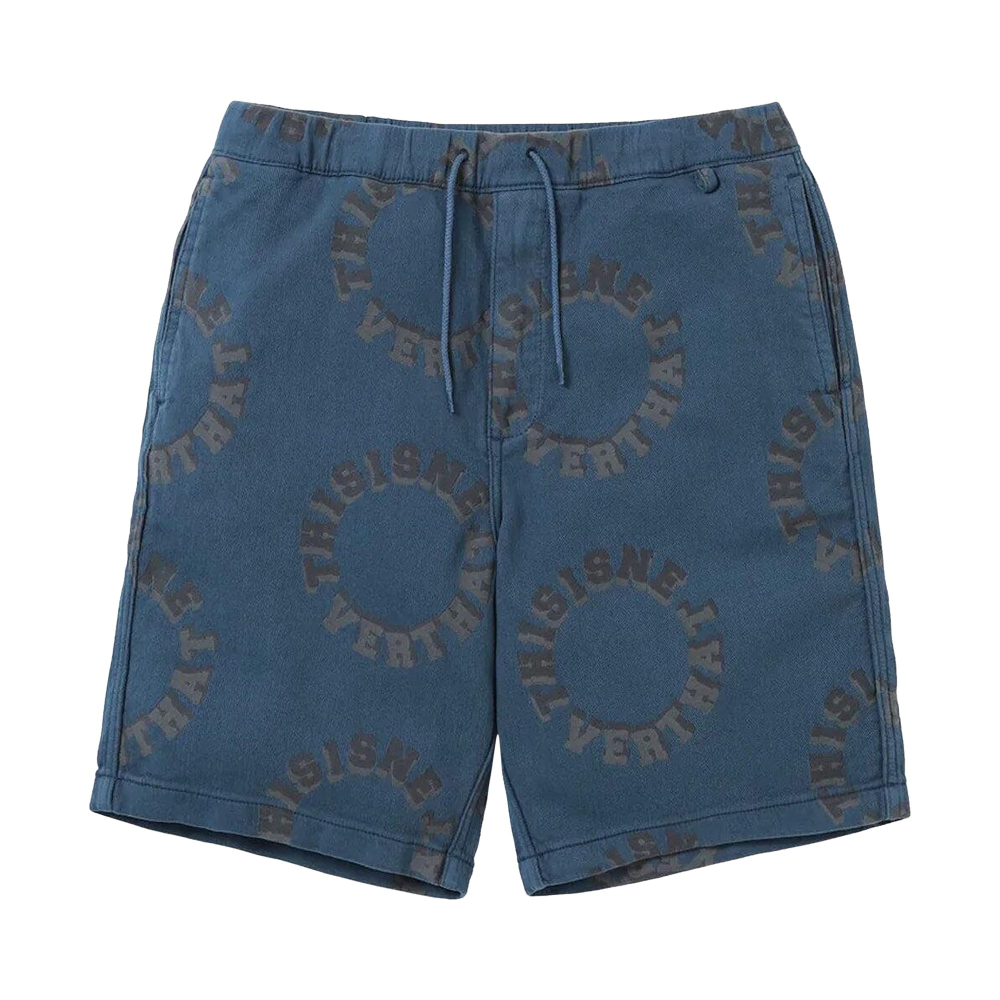 Pre-owned Thisisneverthat 2tone Logo Jacquard Short 'blue' | Men's Size L