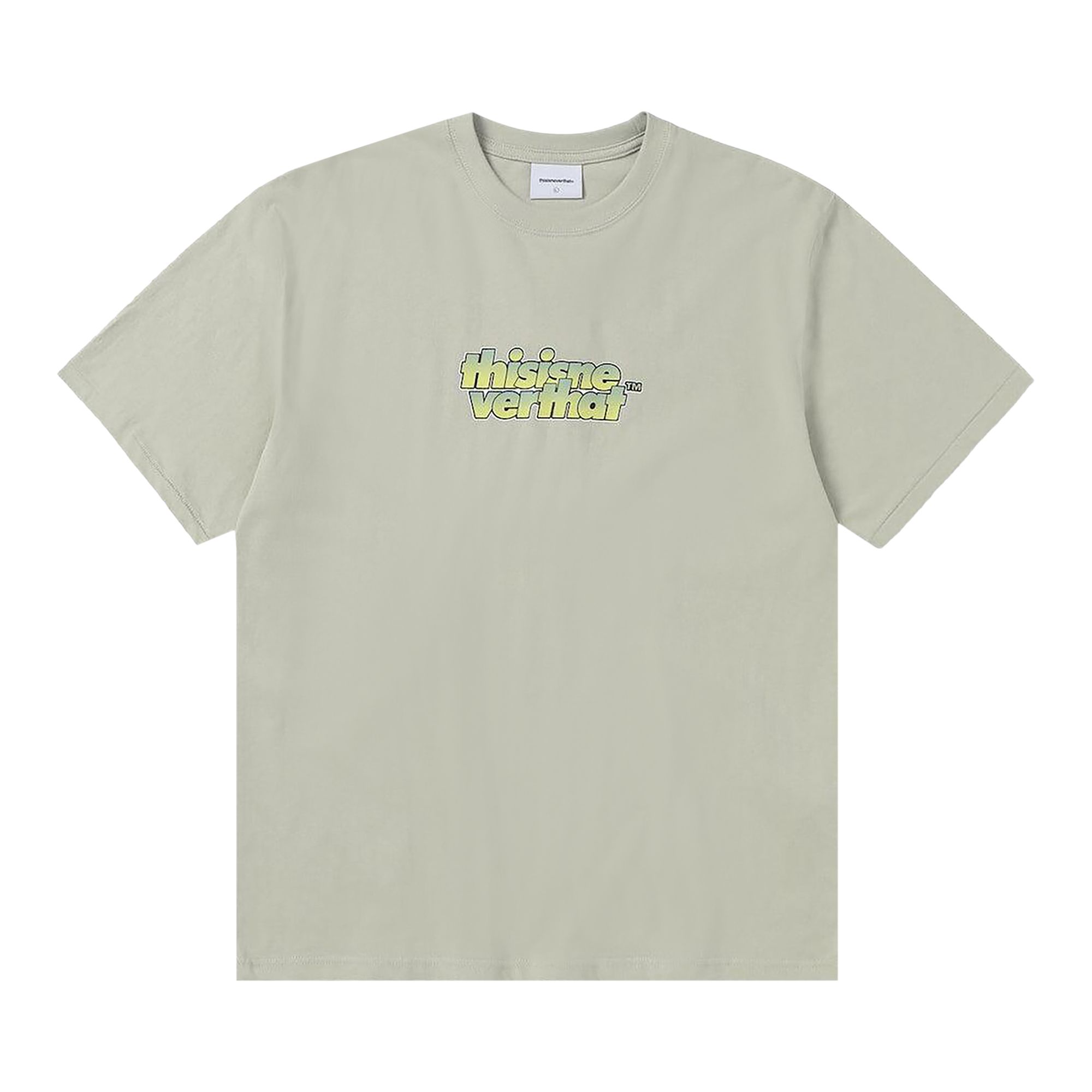Pre-owned Thisisneverthat Gradient Ol-logo Tee 'stone' | Grey | Men's Size L