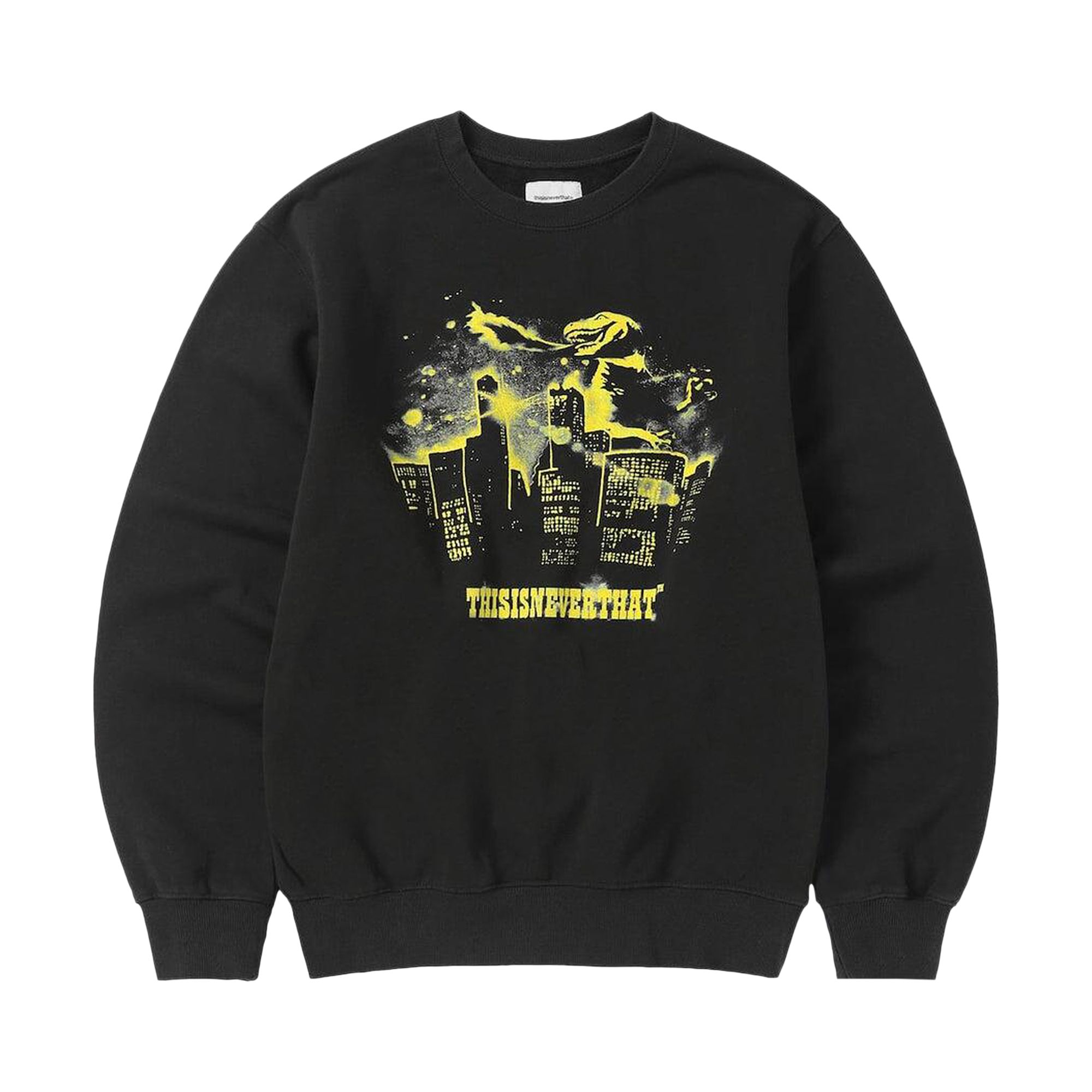 Pre-owned Thisisneverthat Nightmare Crewneck 'off Black' | Men's Size L