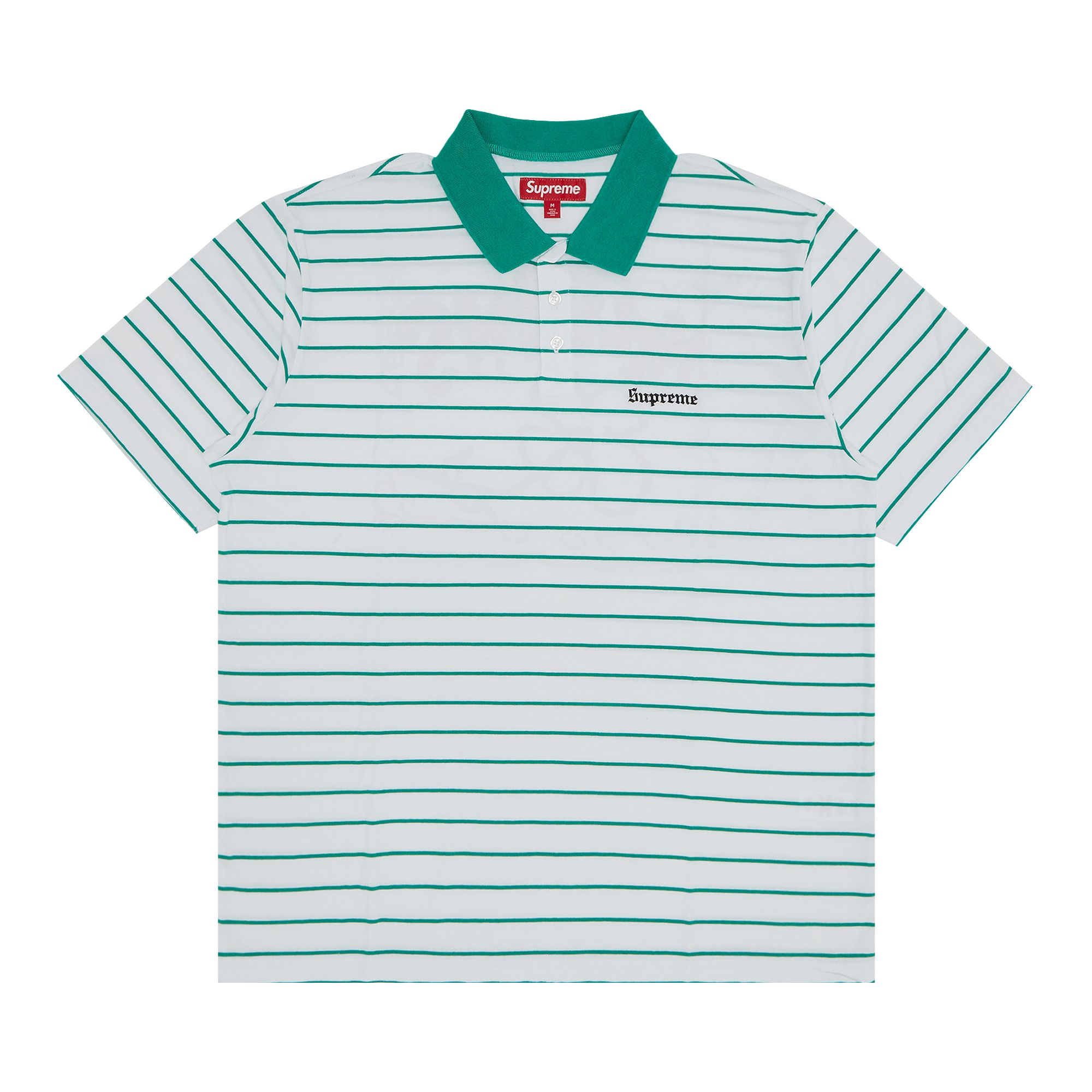 Pre-owned Supreme X Melvins Stripe Short-sleeve Polo 'white'