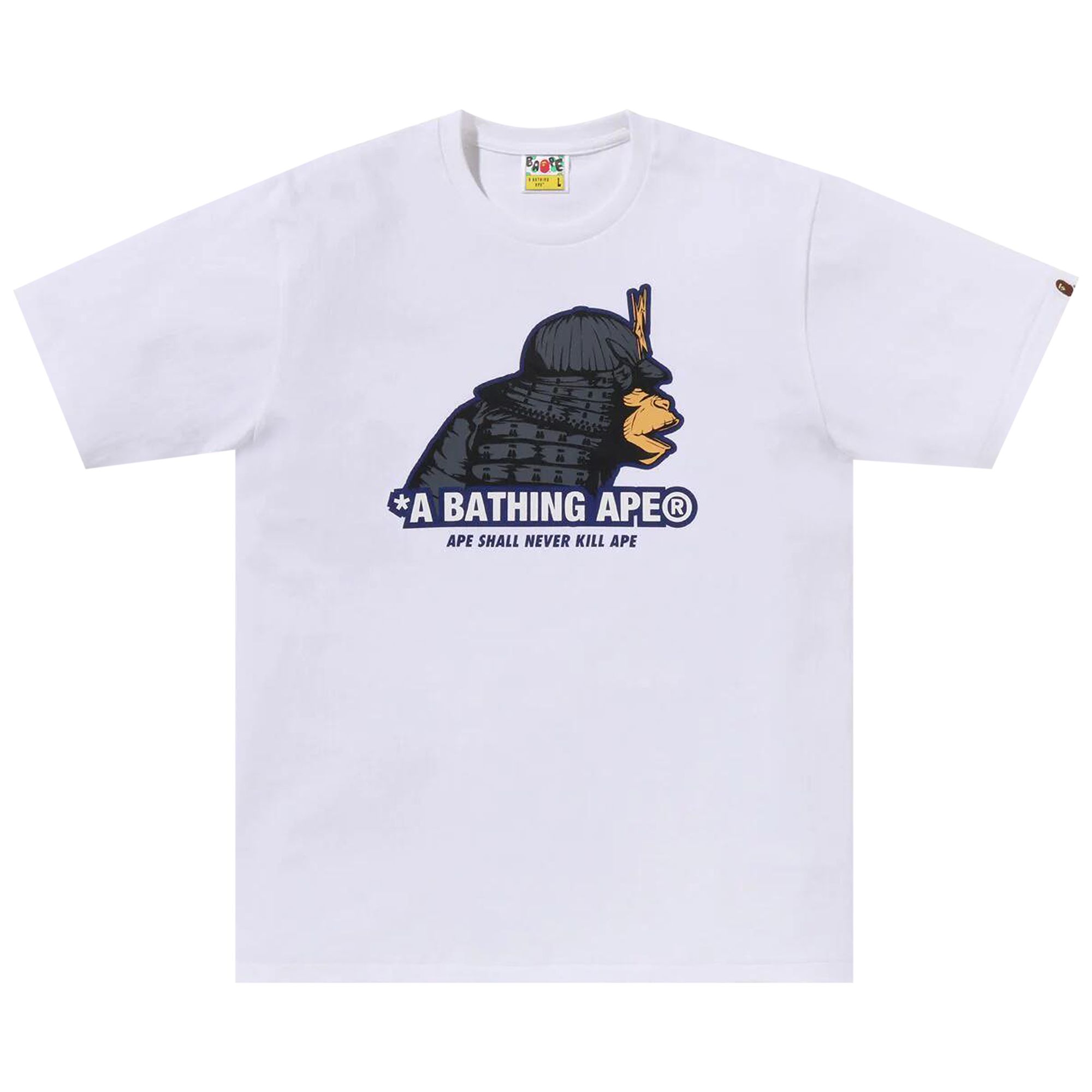 Pre-owned Bape Samurai Tee 'white'
