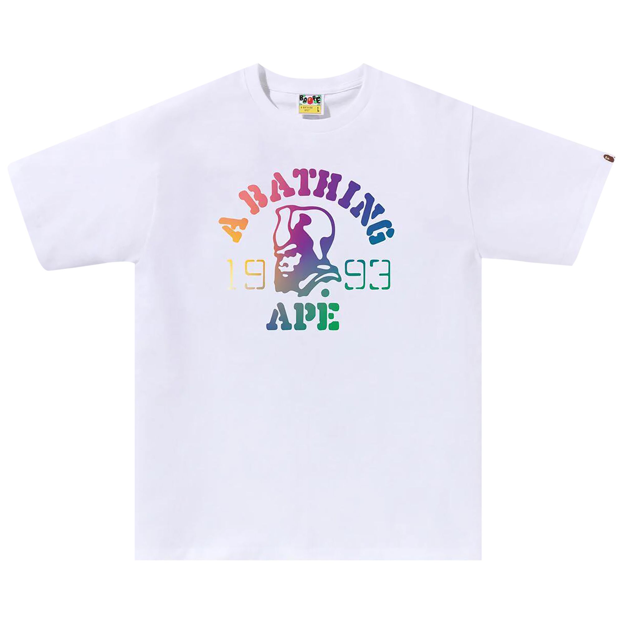 Pre-owned Bape Gradation General Tee 'white' | Men's Size S