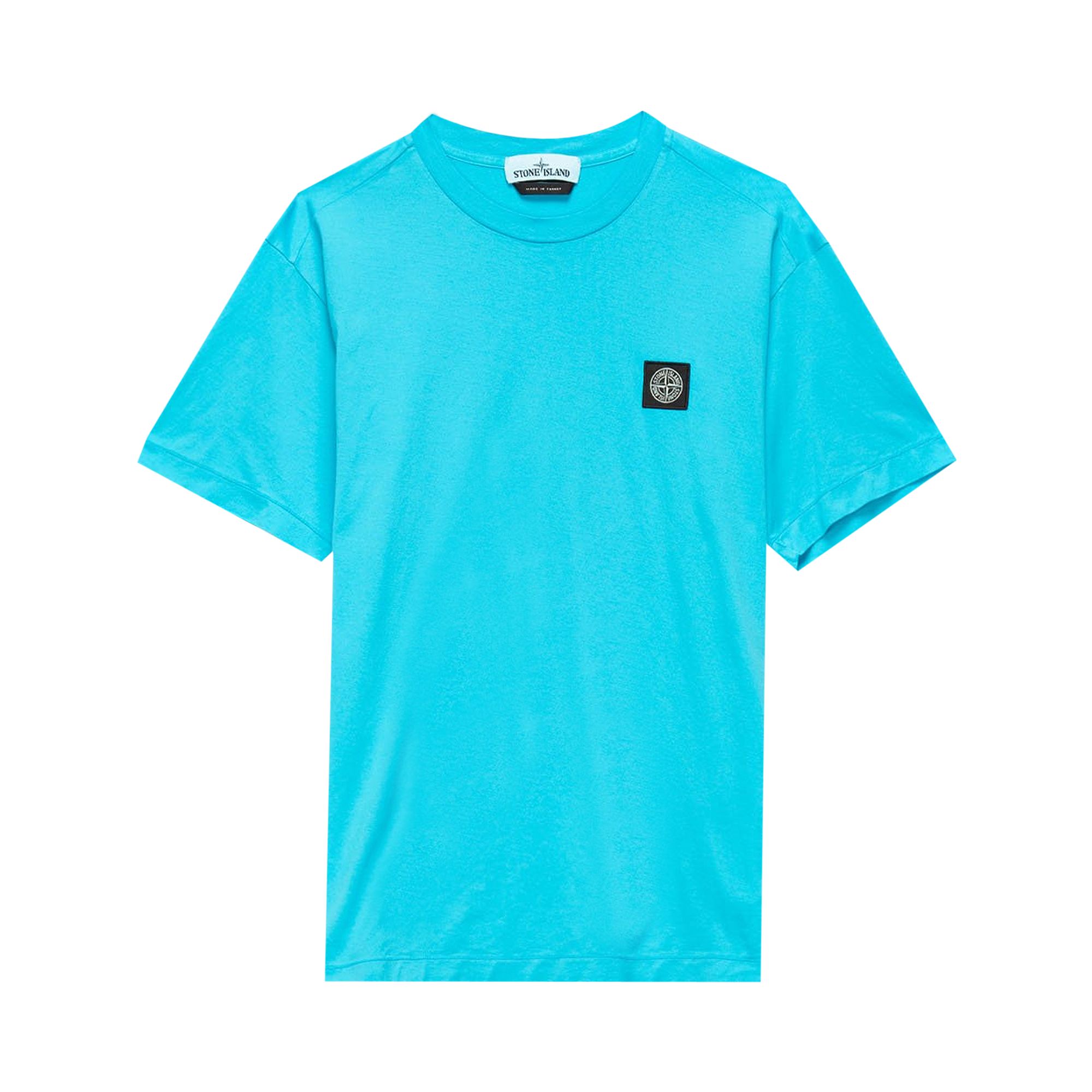 Pre-owned Stone Island Patch Logo T-shirt 'turquoise' | Green | Men's Size M