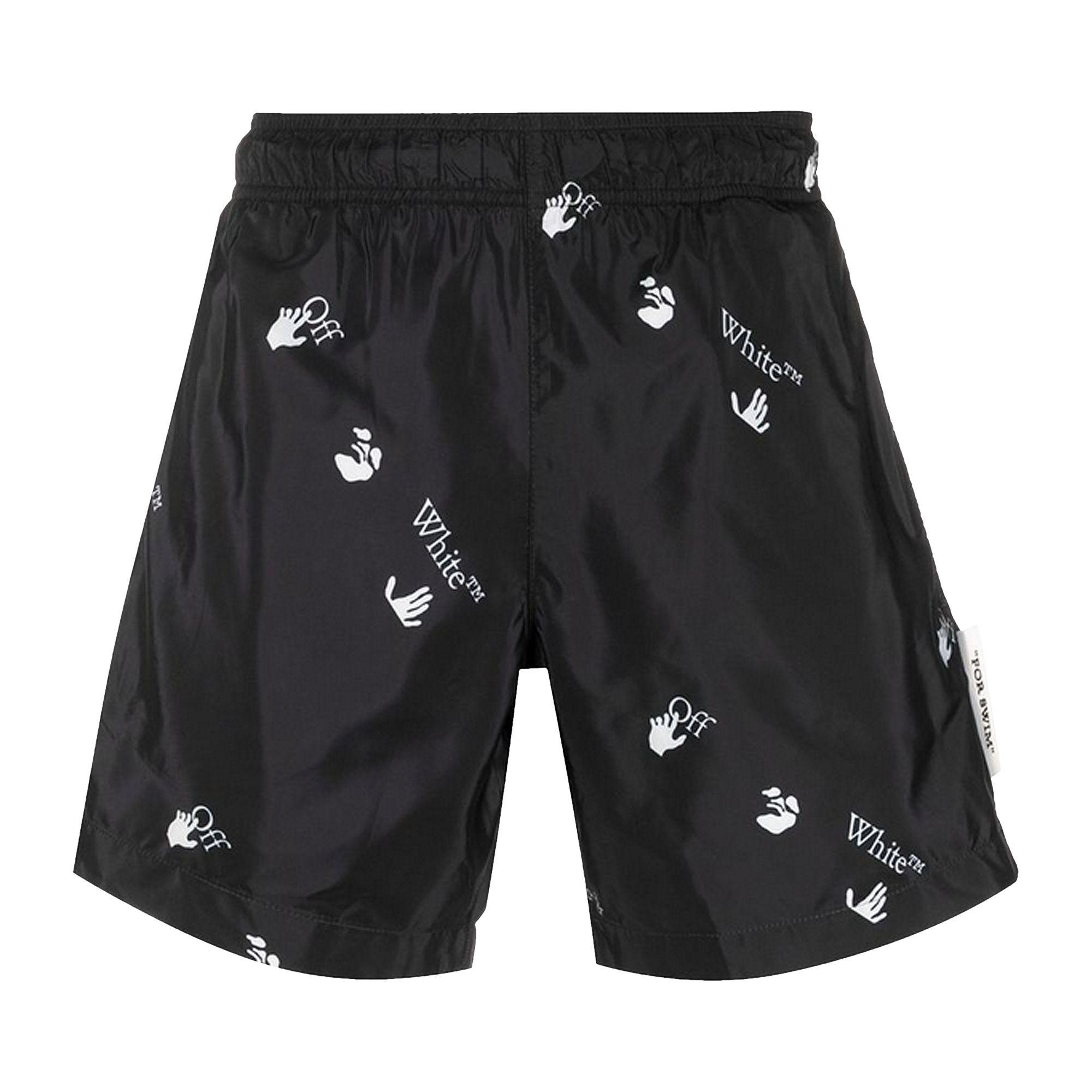 Pre-owned Off-white Allover Swim Shorts 'black/white' | Men's Size S