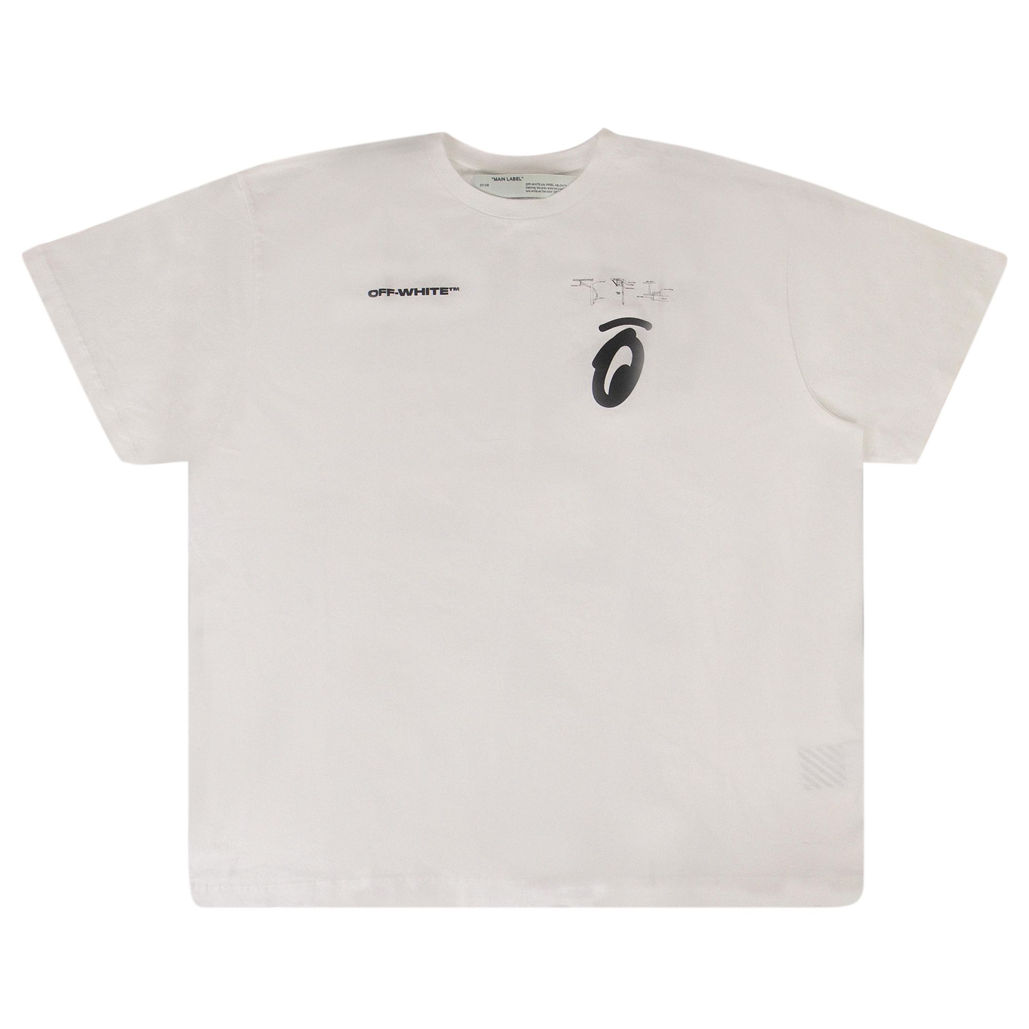 Off-White Splitted Arrows Over T-Shirt 'White' | Men's Size M