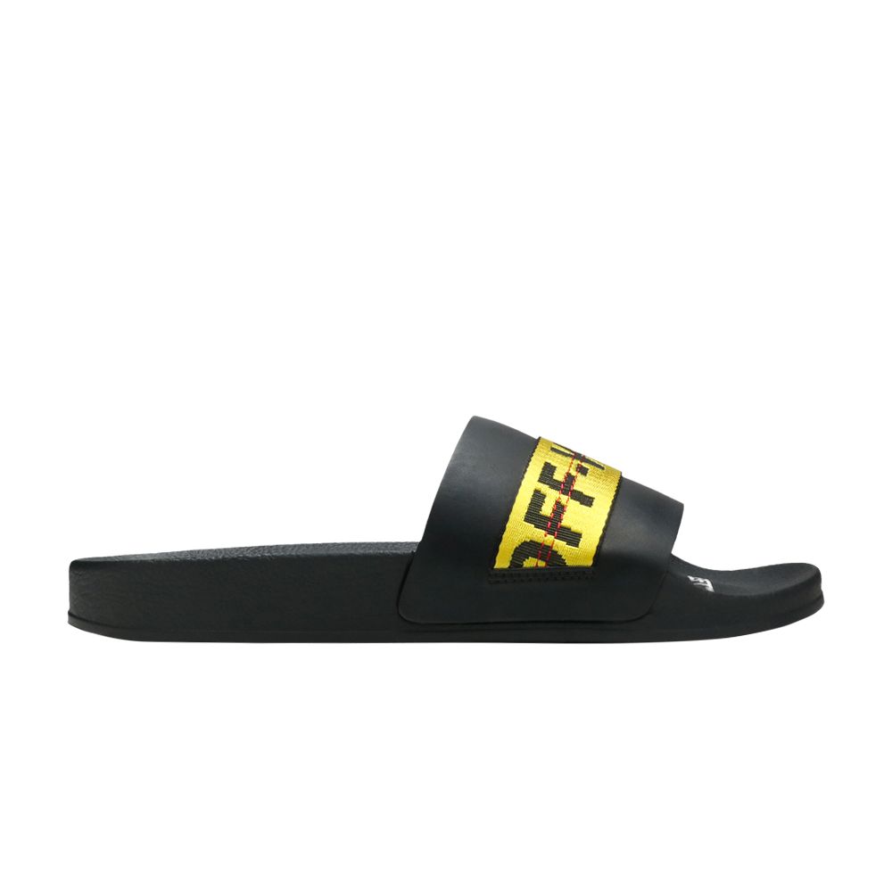 Off-White Off-White Sliders 'Black Yellow' | Men's Size 40