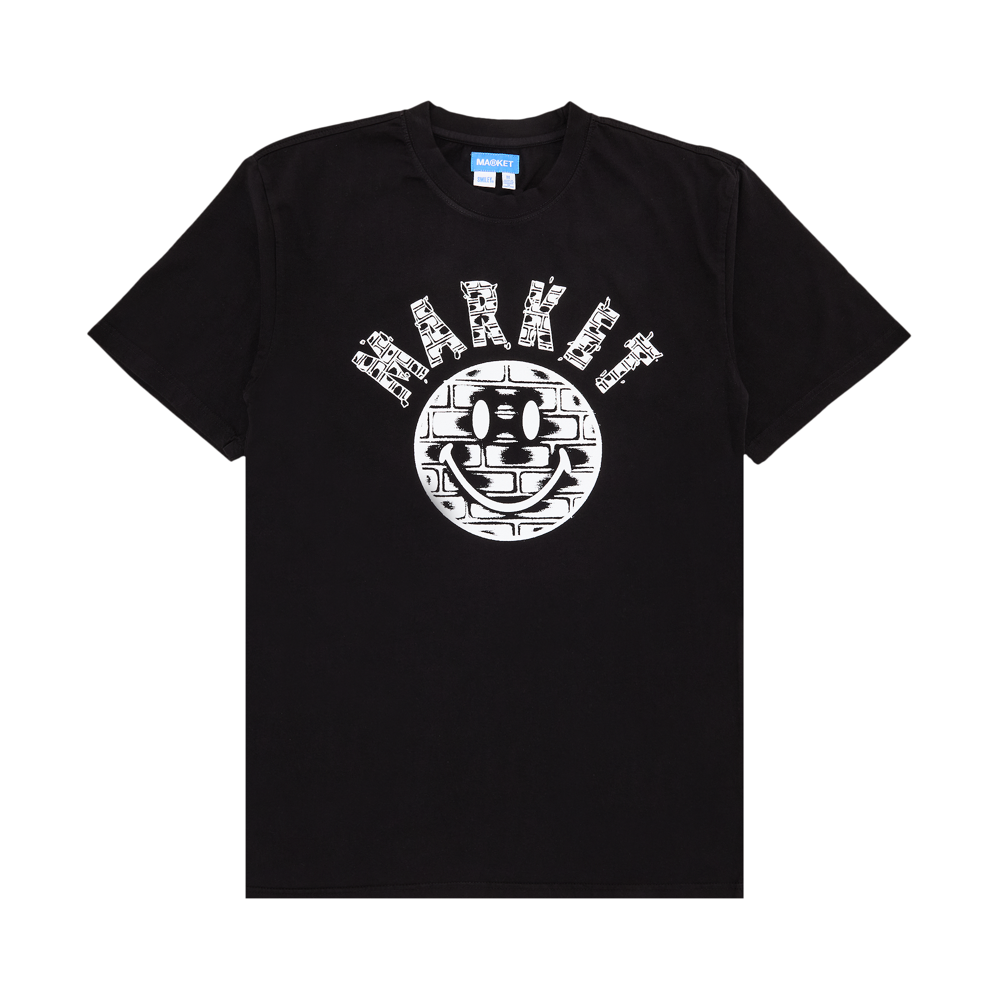 Pre-owned Market Smiley Brickhouse T-shirt 'washed Black'