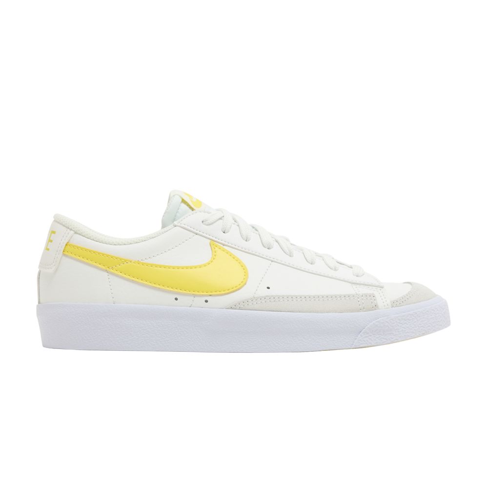 Pre-owned Nike Blazer Low '77 Gs 'white Opti Yellow' | Kid's Size 6
