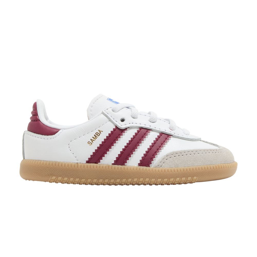 adidas Samba OG I 'White Collegiate Burgundy Gum' | Infant Size 5