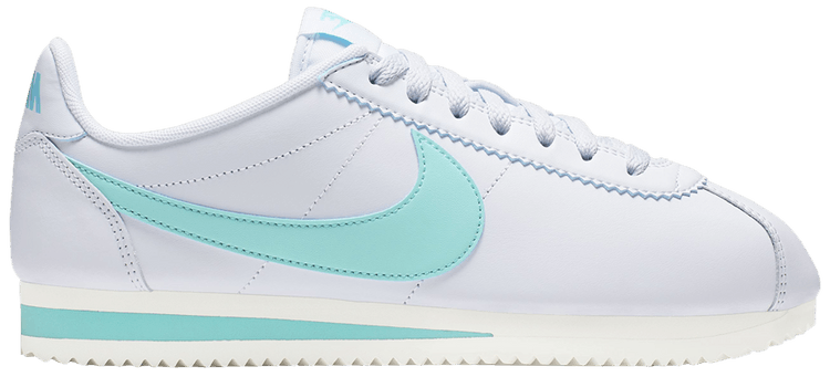 Nike Wmns Classic Cortez Leather Football Grey Light Aqua