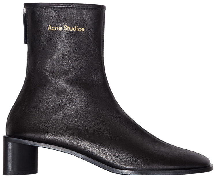 Acne Studios Wmns Logo Ankle Boot 'Black'