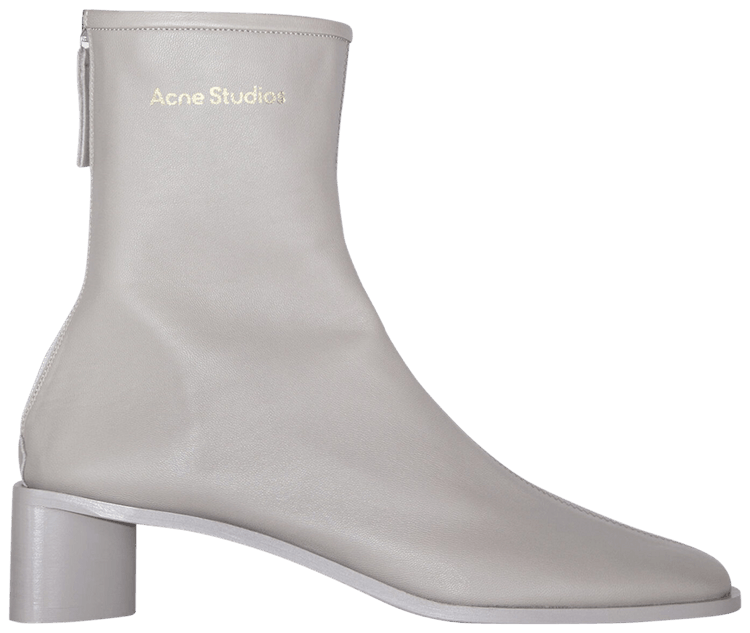 Acne Studios Wmns Logo Ankle Boot Light Taupe