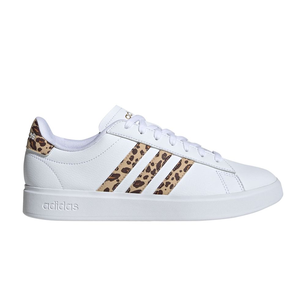 Pre-owned Adidas Originals Wmns Grand Court 2.0 'white Leopard'