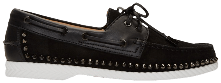 Christian Louboutin Steckel Flat Crosta Wax Black Gun