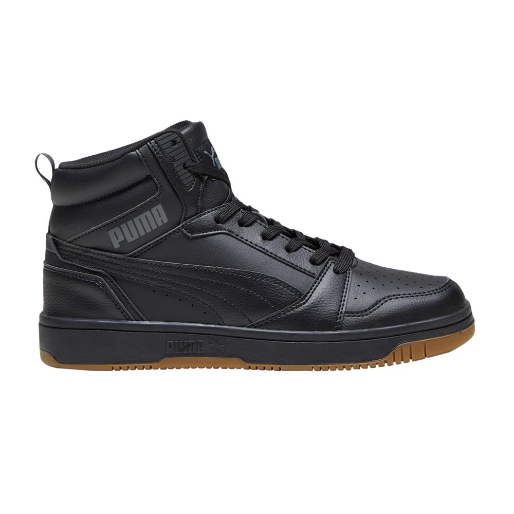 Pre-owned Puma Rebound Mid 'black Gum' In Grey