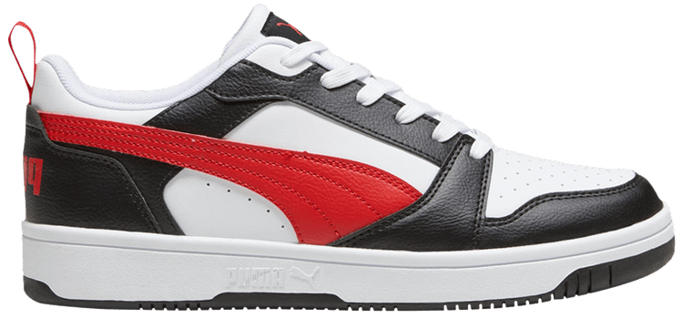 Puma Rebound V6 Low White Black Red