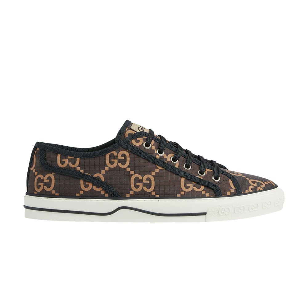 Pre-owned Gucci Tennis 1977 Low 'gg Monogram - Ebony Beige'