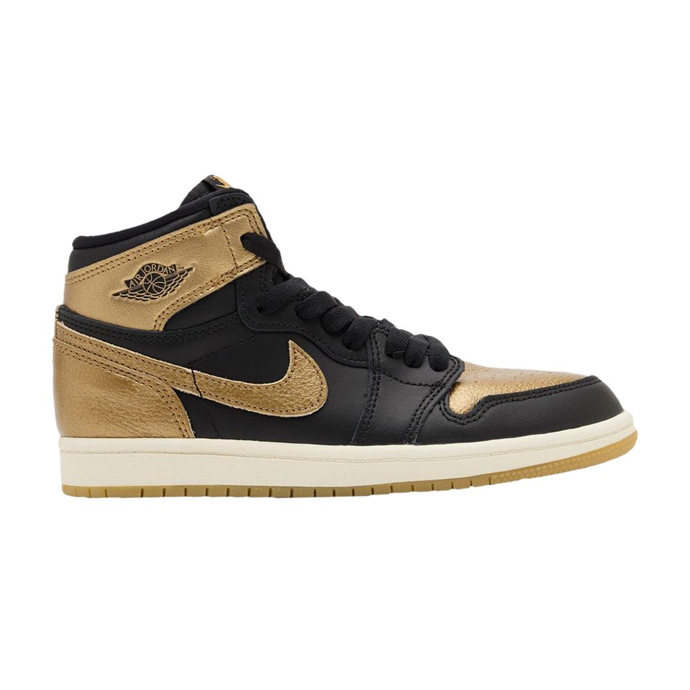 Air Jordan 1 Retro High OG GS 'Black Metallic Gold' - FD1437-071