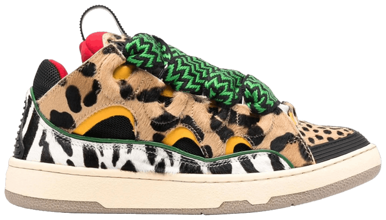 LANVIN ロコ ティテル スリッホン スライト FWSAVS00EMBRA22 221 Buy Lanvin Curb Leather and Glitter Sneakers 'Black' - FM