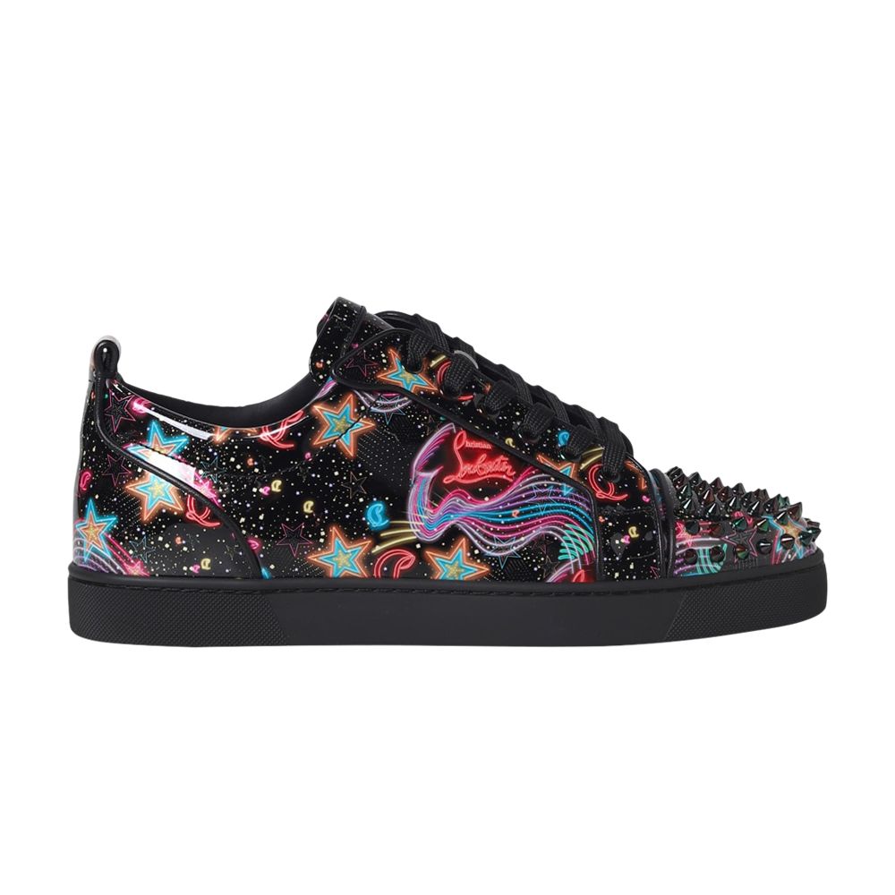 Pre-owned Christian Louboutin Louis Junior Spikes Orlato Flat 'starlight' | Multi-color |