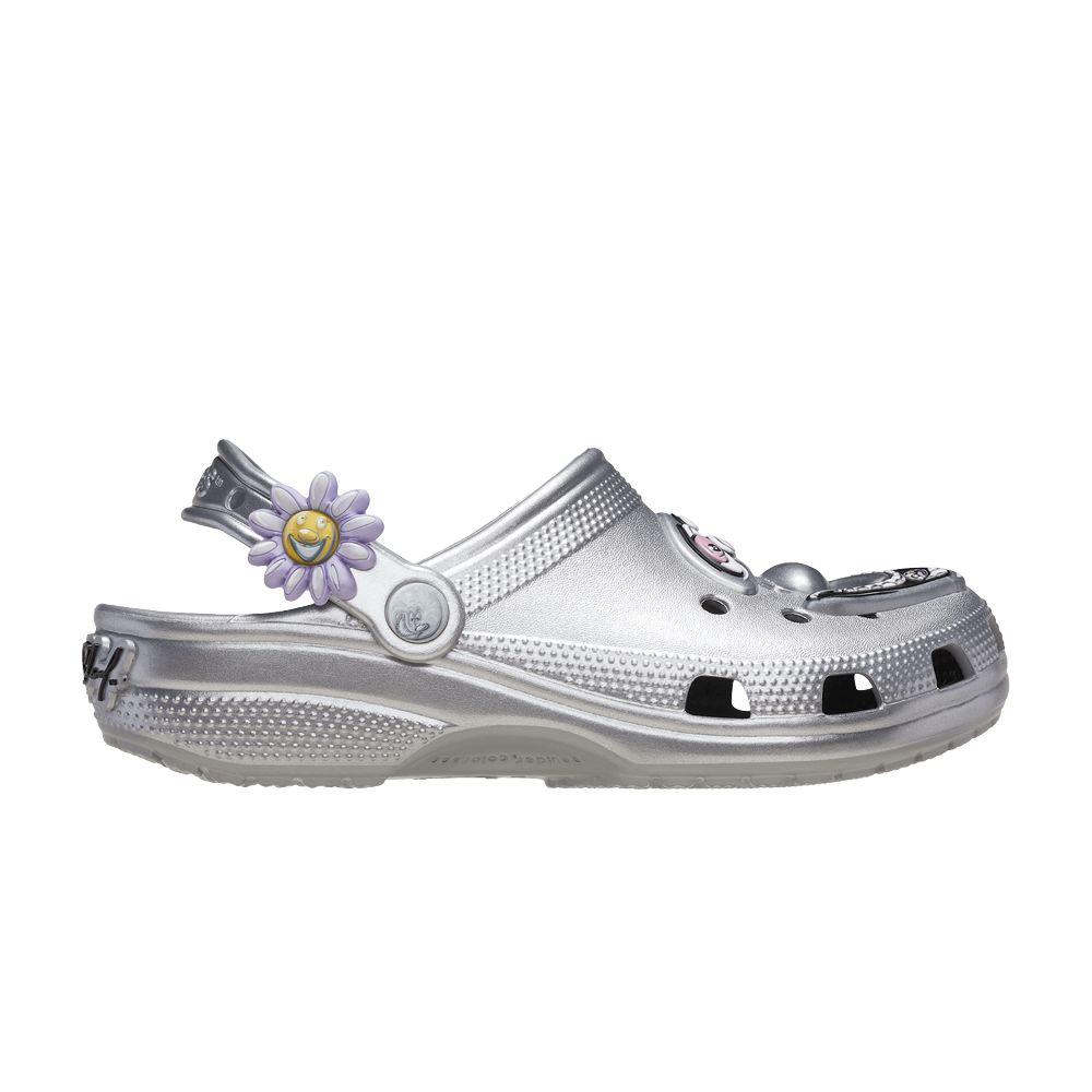 Pre-owned Crocs Kenny Scharf X Classic Clog 'silver'