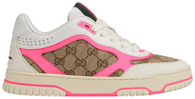 Gucci Wmns Re-Web Sneaker 'GG Canvas - Beige Fuchsia'