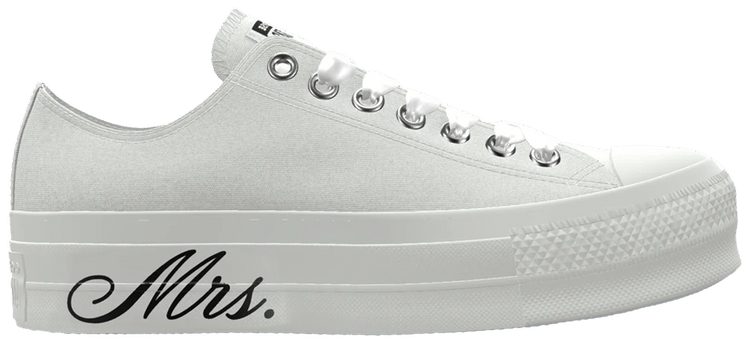 Converse Chuck Taylor All Star Lift Platform Low Wedding By You