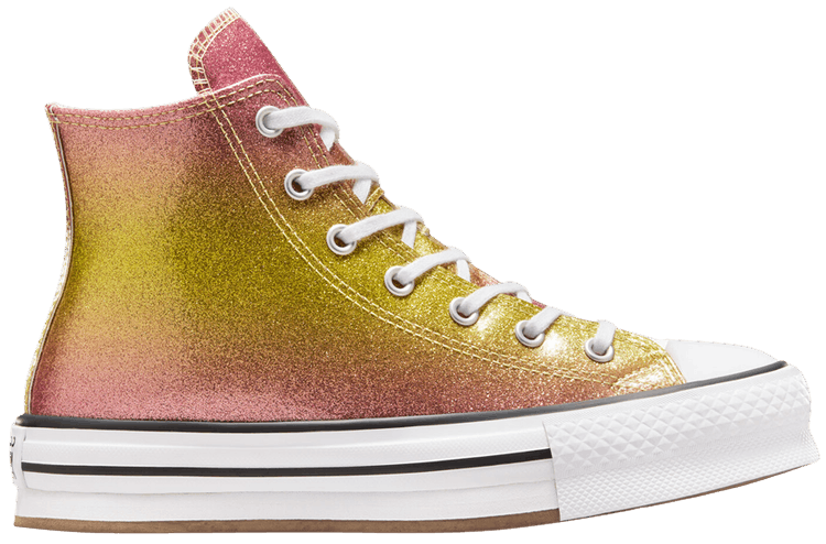 Converse Chuck Taylor All Star EVA Lift Platform High GS Citrus Glitz