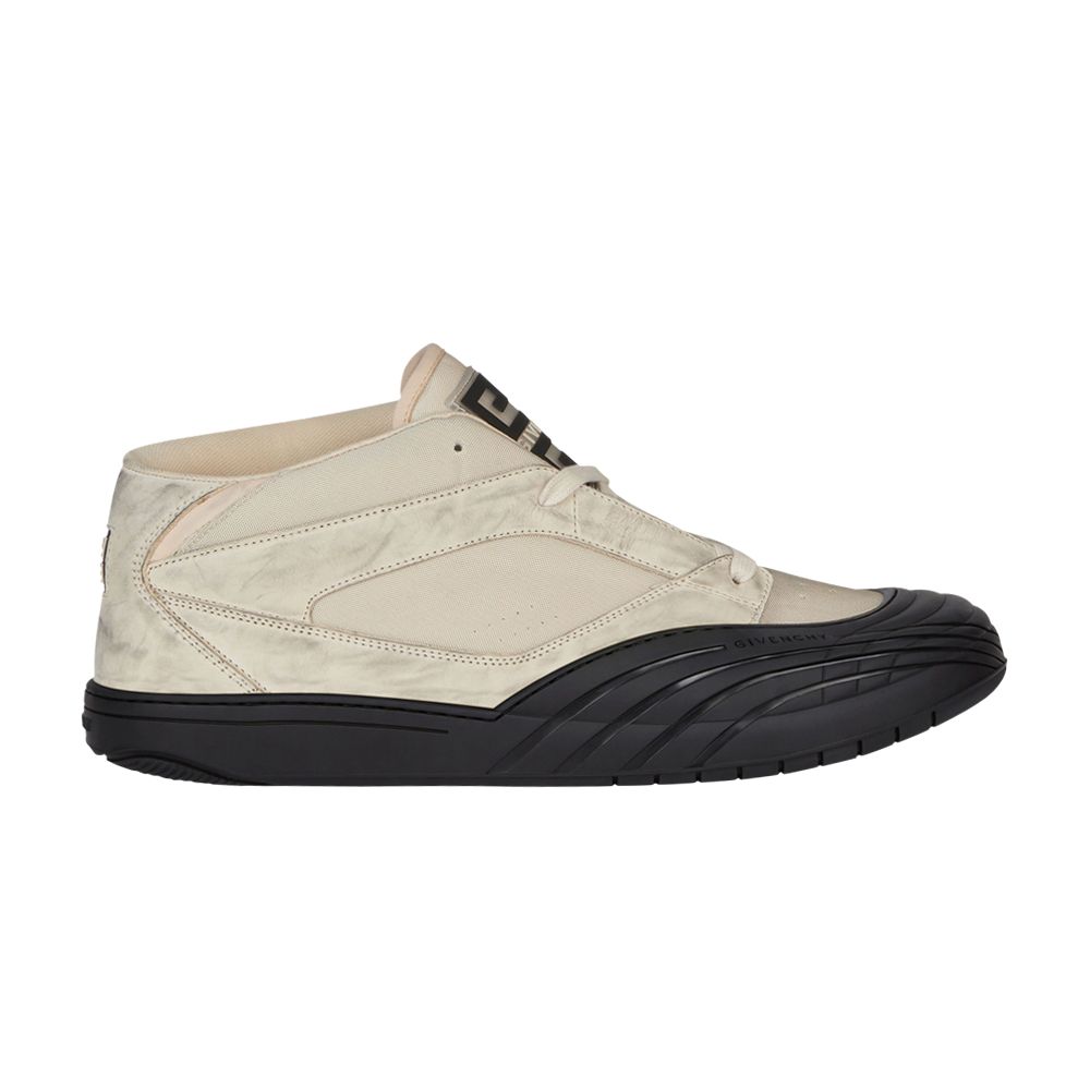 Pre-owned Givenchy Skate Mid Sneaker 'light Beige Black' | Cream | Men's Size 39 In White