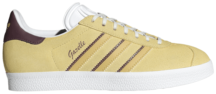 Adidas Wmns Gazelle Almost Yellow Maroon