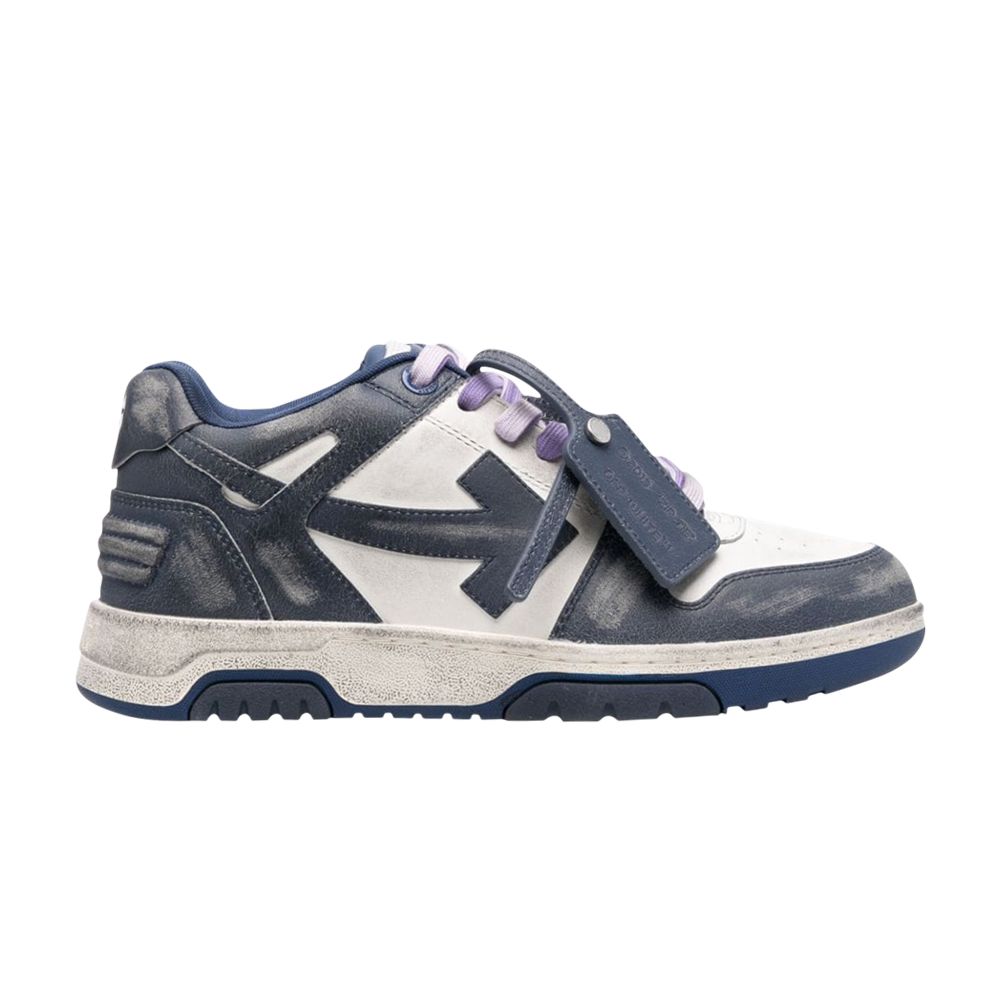 Pre-owned Off-white Out Of Office Vintage Leather 'navy Blue' | Men's Size 43
