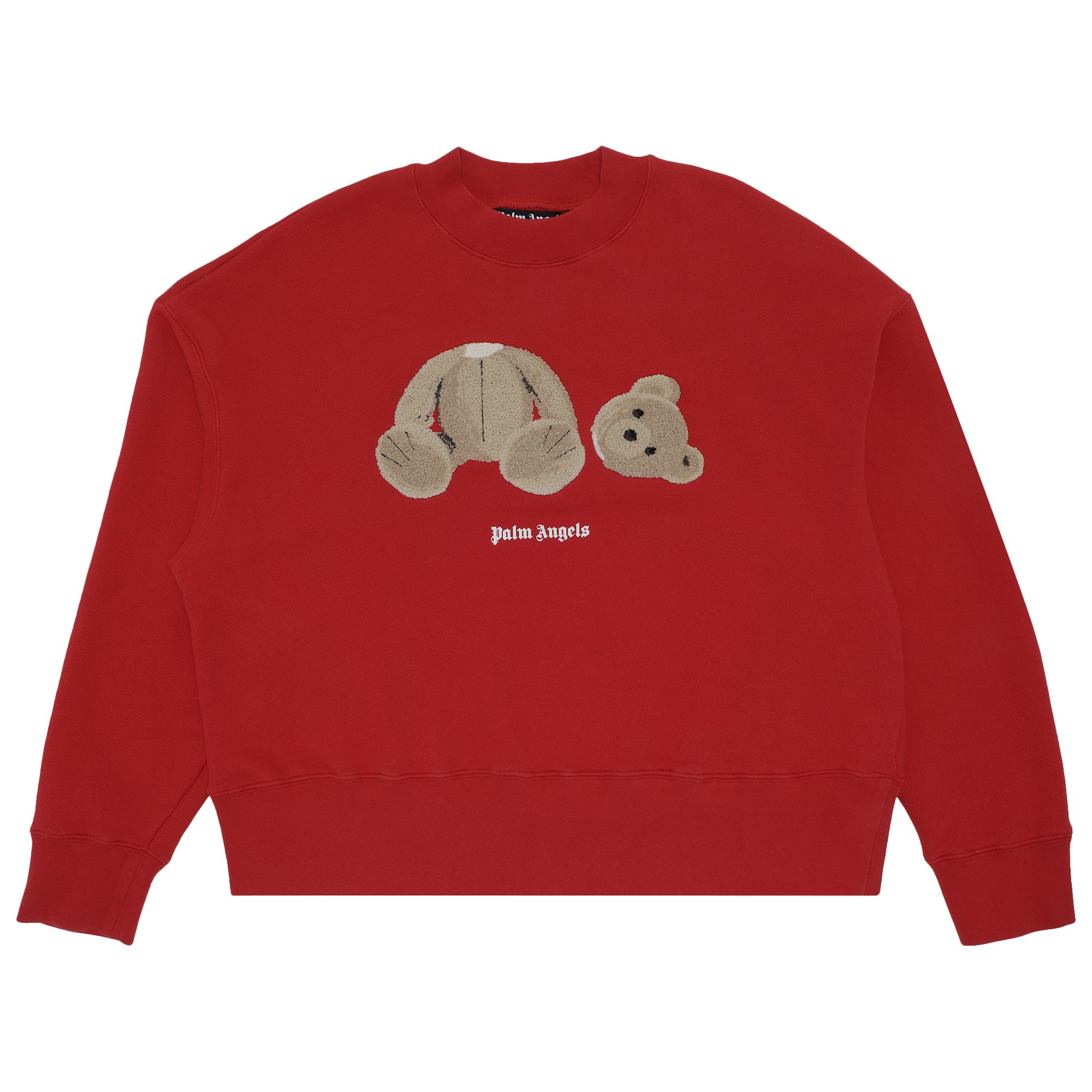Palm Angels Bear Crew 'Red/Brown' | Men's Size S