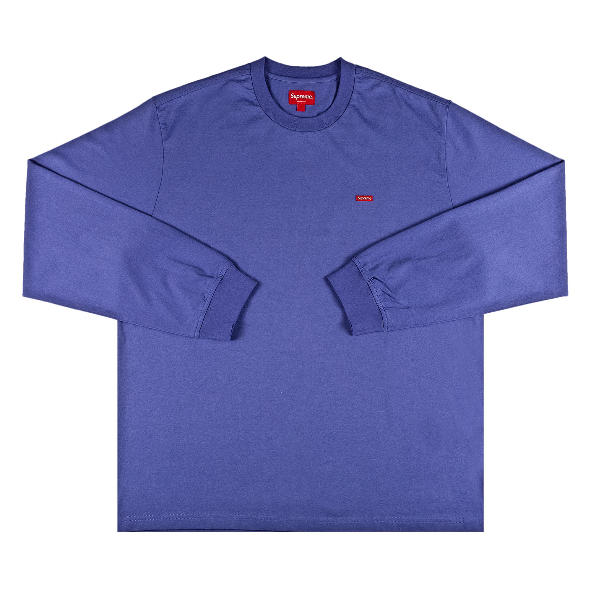 Supreme Small Box Long-Sleeve Tee 'Dusty Purple' | Men's Size XL