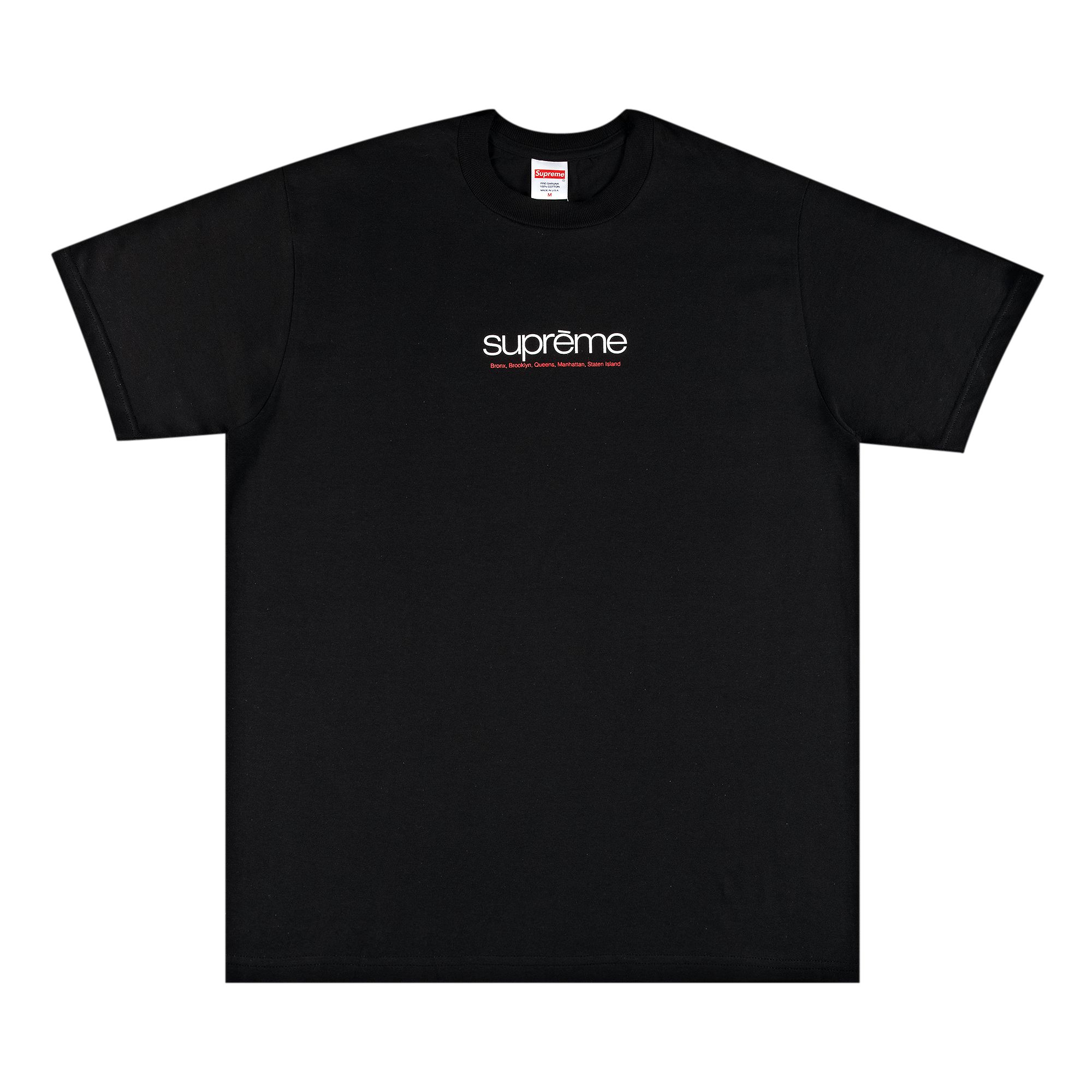 Supreme Five Boroughs Tee 'Black' | Men's Size M