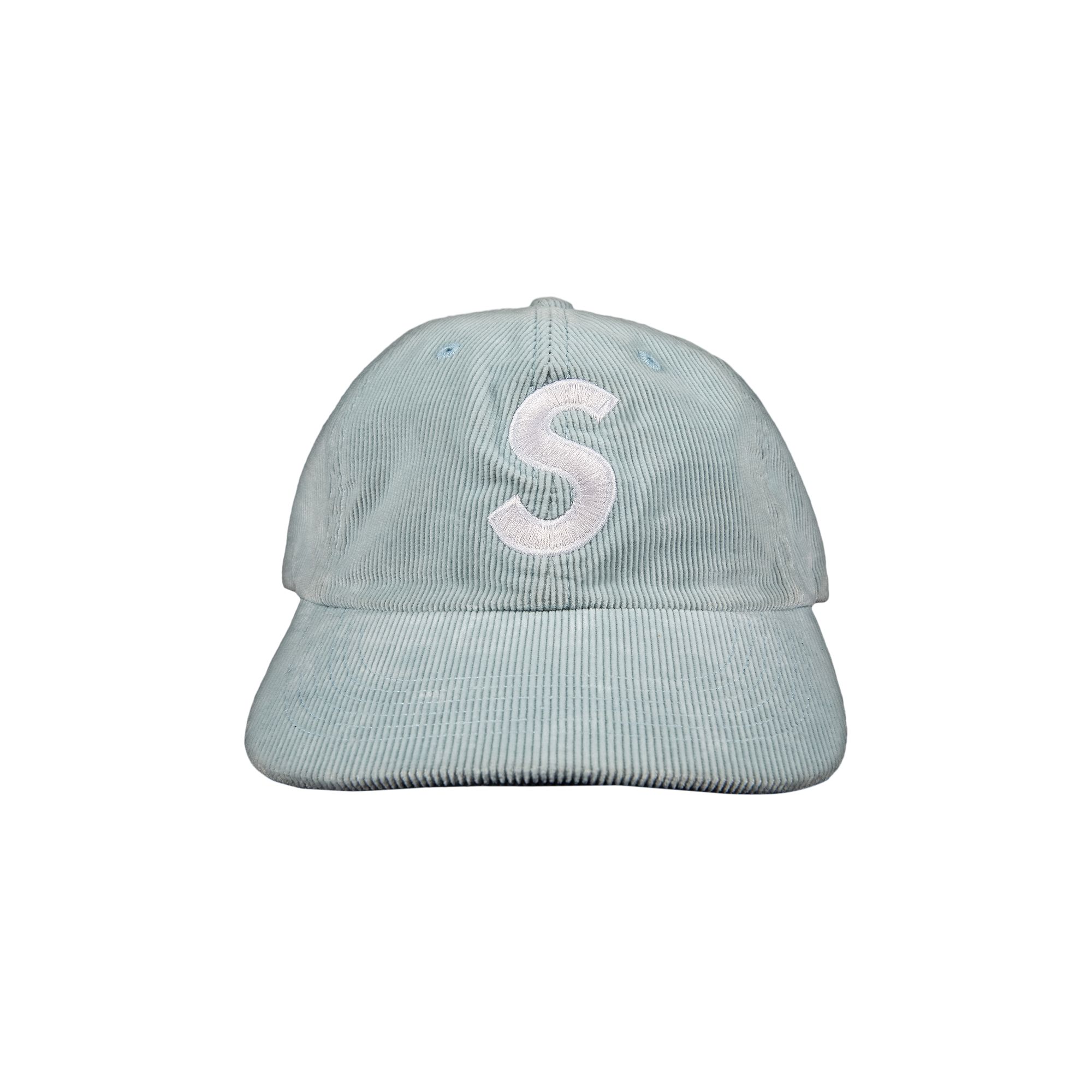 Supreme Fine Wale Corduroy S Logo 6-Panel 'Light Blue' | Men's Size Onesize